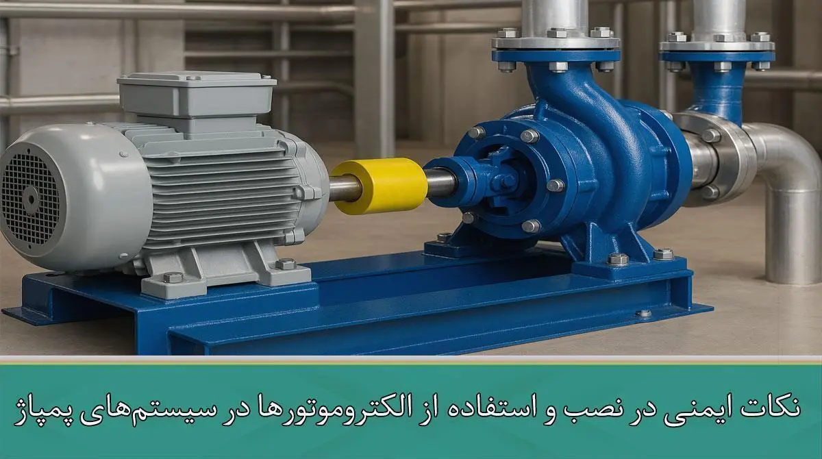 نکات ایمنی در نصب و استفاده از الکتروموتورها در سیستم‌های پمپاژ