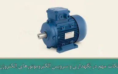 نکات مهم در نگهداری و سرویس الکتروموتورهای الکتروژن