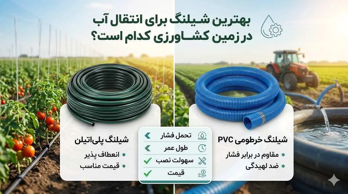 انتخاب شیلنگ مناسب برای آبیاری کشاورزی