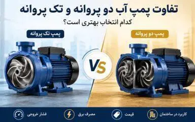 تفاوت پمپ آب دو پروانه و تک پروانه