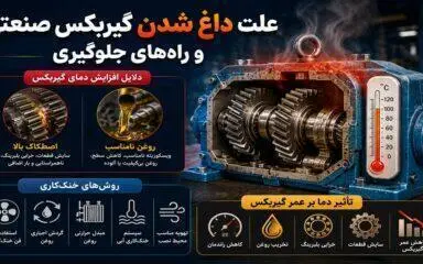 علت داغ شدن گیربکس صنعتی و راه های جلوگیری